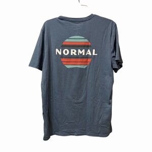 The Normal Brand Pocket T Shirt Mens Size Large Blue Cotton Short Sleeve Basic